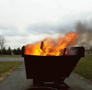 dumpster fire gif|dumpster fire gif funny.